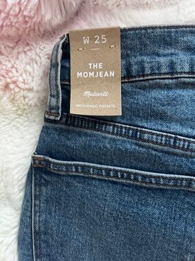 Madewell The Momjean High-Rise Jeans - Denim Blue